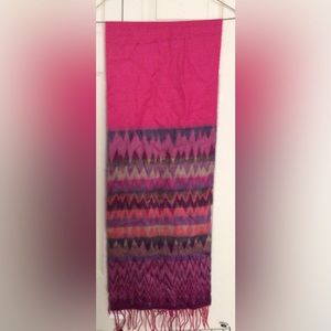 NWT Pink Patterned Cold Weather Scarf